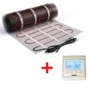Теплый пол нагревательный мат (3,5 кв.м.) + электронный терморегулятор